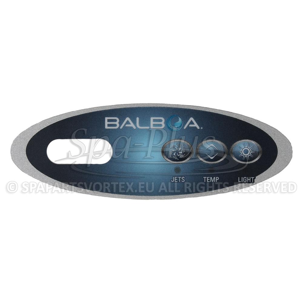 Balboa VL200 Překryvná fólie 3 tlačítka (1 čerpadlo bez vzduchu)