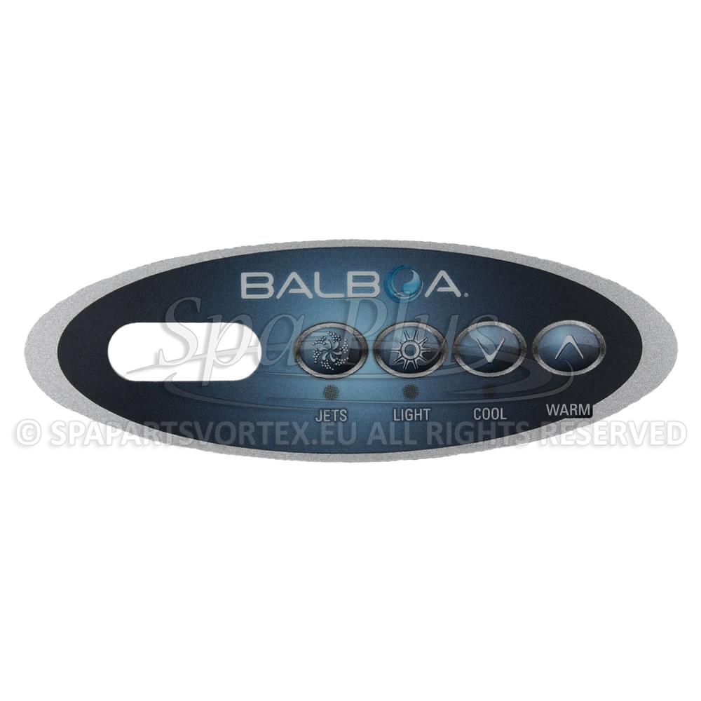 Balboa VL200 Překryvná fólie 4 tlačítka (1 čerpadlo bez vzduchu)