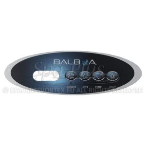 Balboa VL240 Překryvná fólie 4 tlačítka (1 čerpadlo + vzduch)