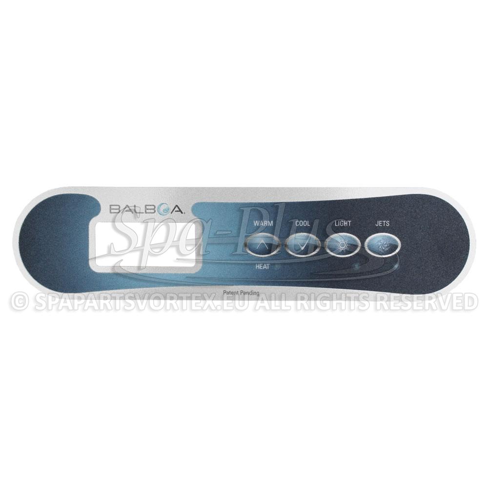 Balboa TP400 Overlay 4 Button (1 Pump)