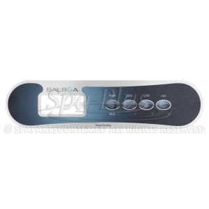 Balboa TP400 Překryvná fólie 4 tlačítka (1 čerpadlo + Aux)