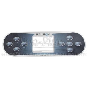 Balboa TP800 Překryvná fólie (2 čerpadla s Aux)