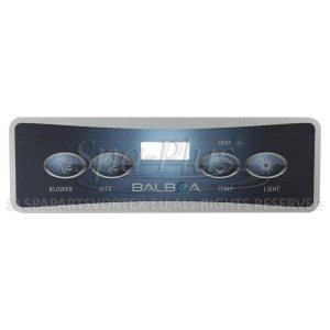 Balboa VL401 Překryvná fólie 4 tlačítka (1 čerpadlo + vzduch)