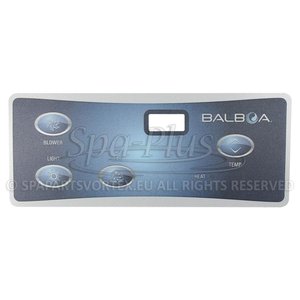 Balboa VL402 Překryvná fólie 4 tlačítka (1 čerpadlo + vzduch)