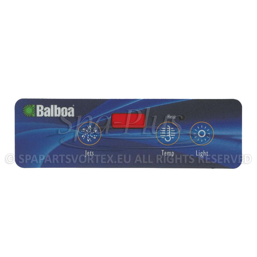 Balboa VL403 Překryvná fólie 3 tlačítka (1 čerpadlo bez vzduchu)
