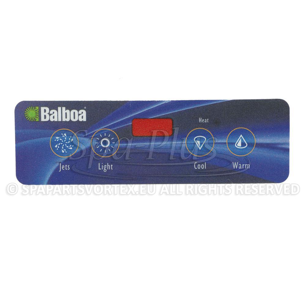 Balboa VL403 Překryvná fólie 4 tlačítka (1 čerpadlo bez vzduchu)