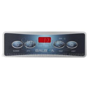 Balboa VL403 Překryvná fólie 4 tlačítka (1 čerpadlo + vzduch)