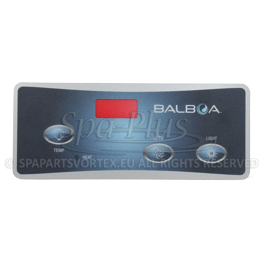 Balboa VL404 Překryvná fólie 3 tlačítka (1 čerpadlo bez vzduchu)
