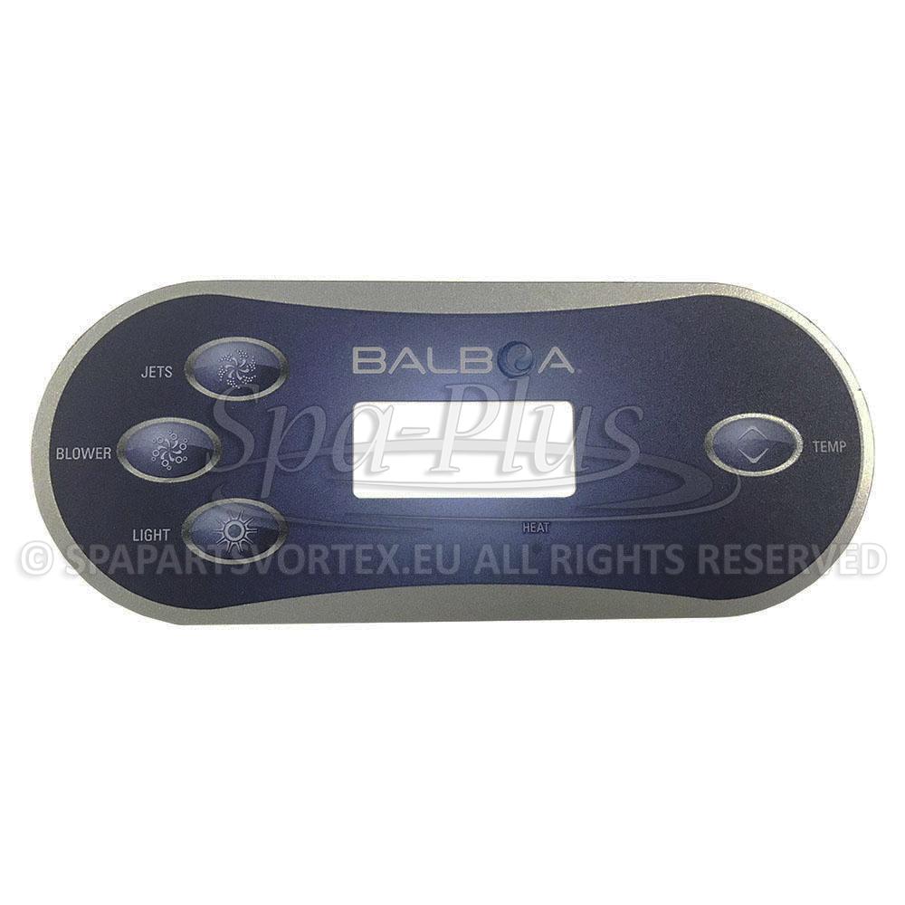 Balboa VL406 Překryvná fólie 4 tlačítka (1 čerpadlo + vzduch)
