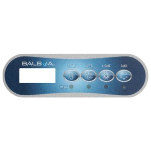 Balboa TP200T Overlay 4 tlačítka (1 čerpadlo + Aux)