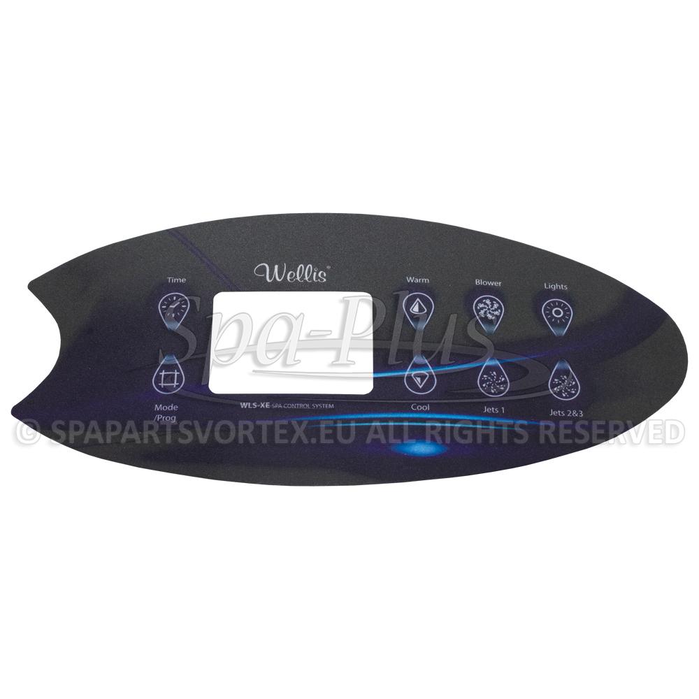 Wellis ovládací panel - fólie VL802D