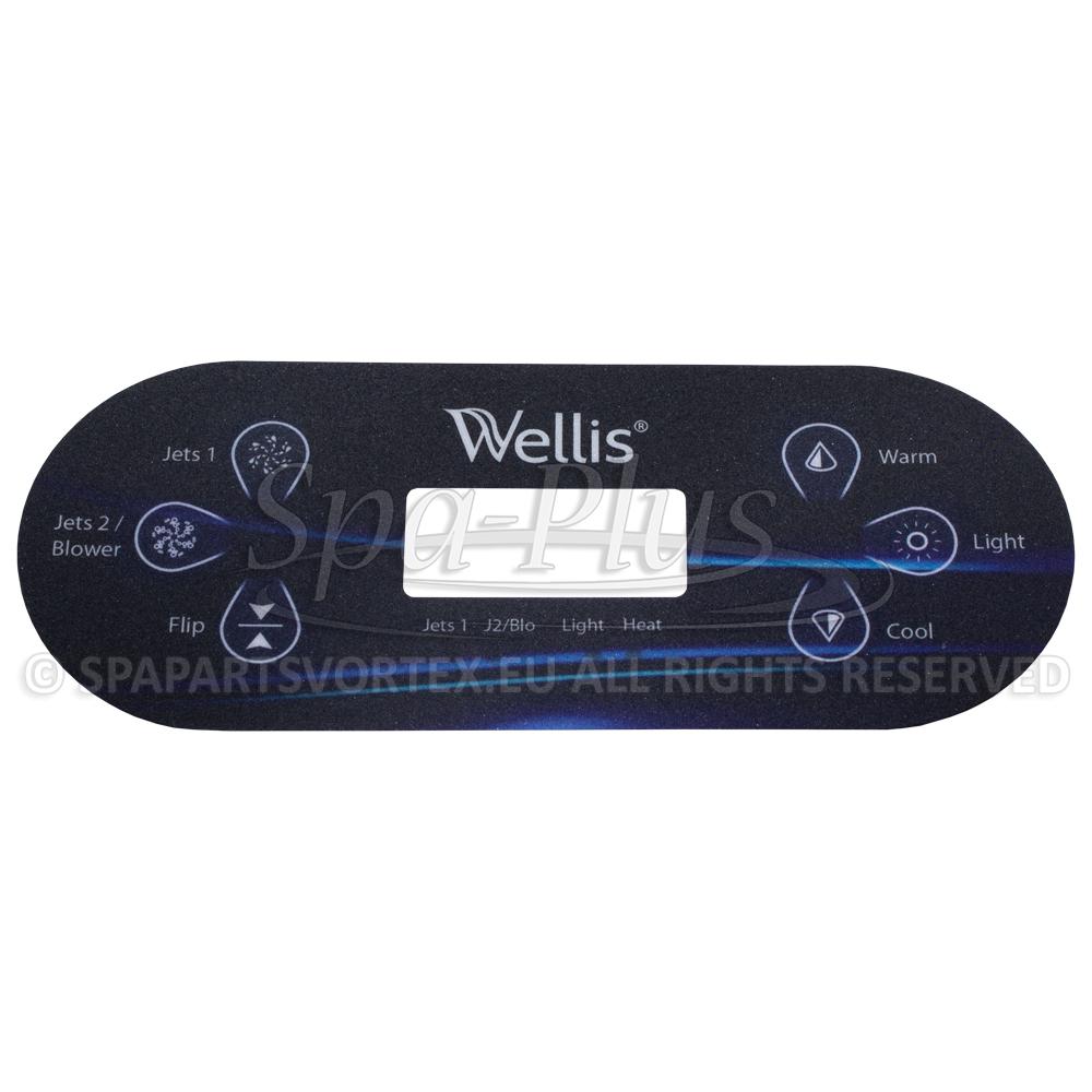 Wellis ovládací panel - fólie TP600