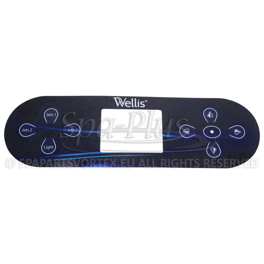 Wellis ovládací panel - fólie TP800