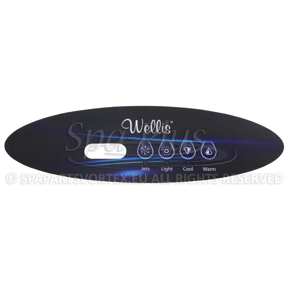 Wellis ovládací panel - fólie VL260
