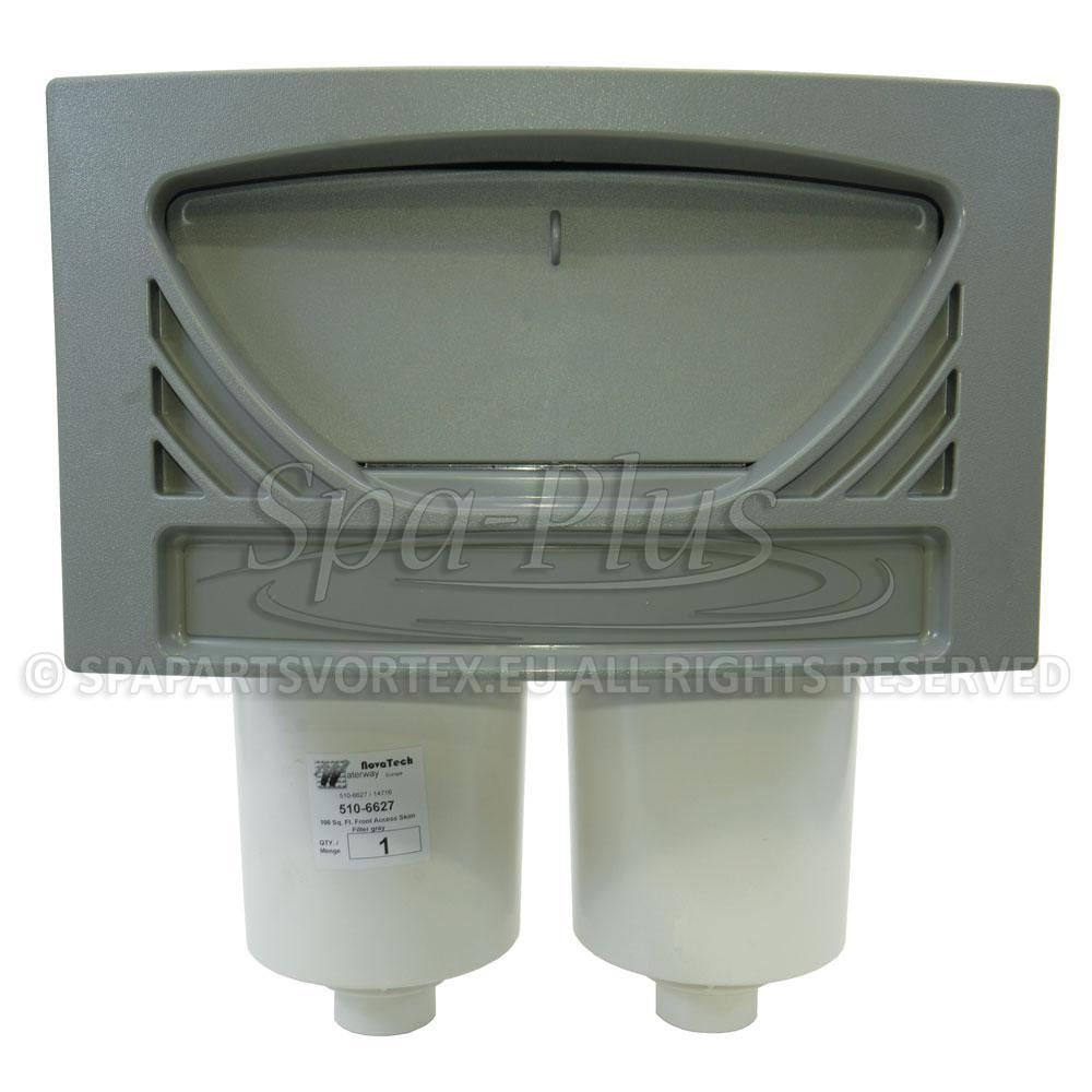 100sq ft Front Access Skim Filter Assembly Oval Grey
