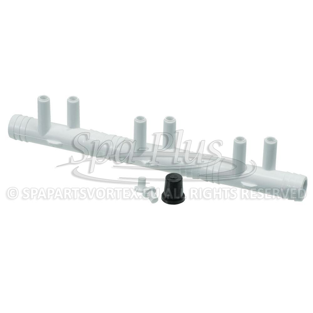 Air Manifold 3/4" RB x 3/8" SB (6PT)