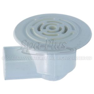 Large face low profile drain white 0.5 inch (Waterway)