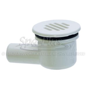 Low profile drain 3/4 inch barb connection white (Waterway)