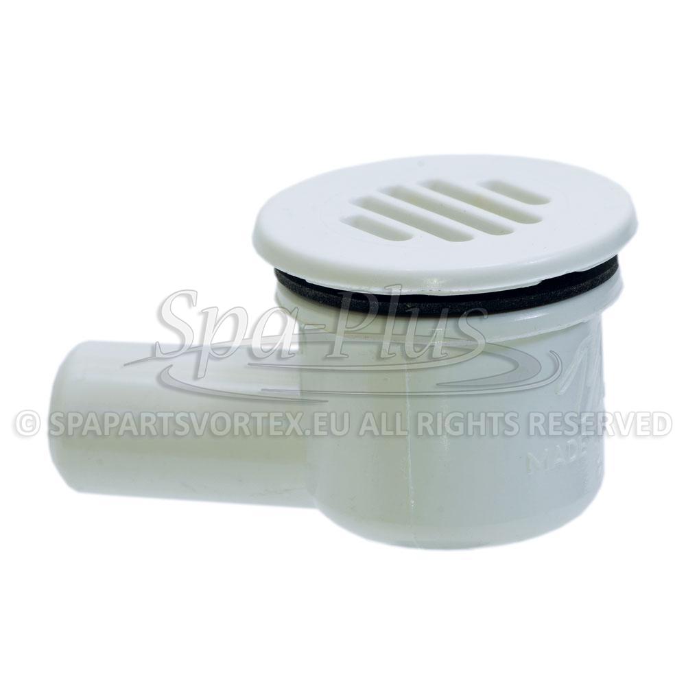 Low profile drain 3/4 inch barb connection white (Waterway)