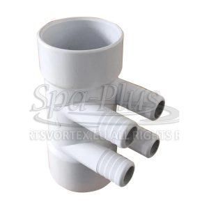 Vodní rozvaděč hrdlo 2" x 3/4" žebrový trn (4 výstupy)
