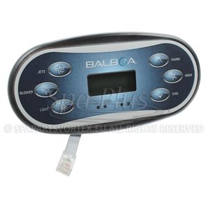 Balboa VL600S ovládací panel (1 čerpadlo s dmýchadlem)